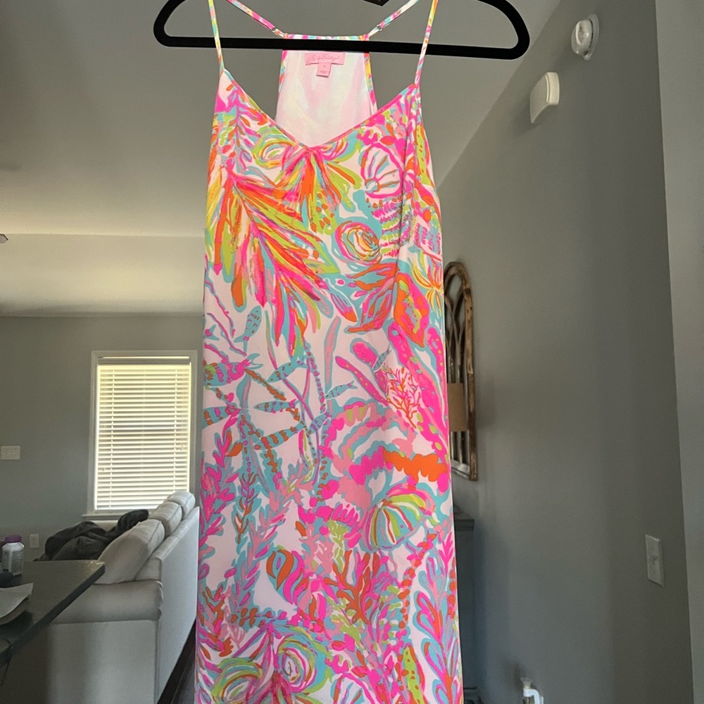 Lilly Pulitzer Scuba to Cuba Dusk slip dress